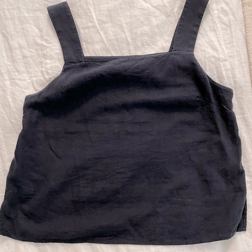 Banana Republic Navy Linen Tank Top